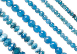 Limited-Edition Blue Apatite Bead Strands